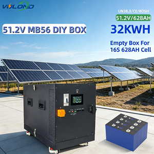 Nouvelle Batterie LiFePO4 DIY Haute Capacité 51.2V MB56 33KWH avec Boîtier et BMS JK V19 300A pour Stockage d'Énergie Domestique Empilable (Stock PL) - Product Image 1