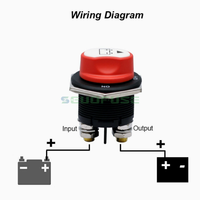 50A/100A/200A/300A interrupteur d'isolateur de batterie DC 12V-48V batterie lourde interrupteur de coupure de courant déconnecter voiture bateau RV