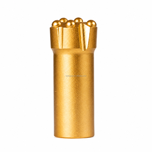 Broca de botón roscada T51 de 115 mm con centro de caída, de acero de aleación forjado para perforación en minería de minerales - Product Image 2