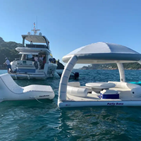 Île flottante gonflable de haute qualité, vente chaude, quai gonflable personnalisé, salon flottant