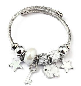 Nouvelle tendance, bracelet en perles de luxe, couleur argent, améthyste, chaîne de perles avec bracelet en perles, bricolage, différents designs - Product Image 6