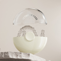 Boîte de rangement pour aligneurs dentaires en plastique avec logo personnalisé, étui pour blanchiment des dents, boîte orthodontique magnétique