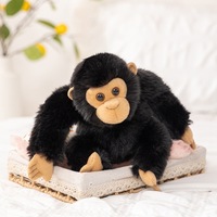 Peluche Singe Chimpanzé Réaliste Personnalisable 20cm – Jouet Animal en Peluche Doux – Cadeau Souvenir du Zoo – Vente en Gros