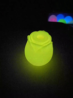 Vibrateur rose qui brille dans le noir, suceur clitoridien et suceur de tétons, stimulateur du clitoris, jouet sexuel lumineux pour femmes