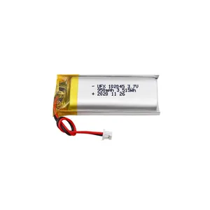 Cina produttore di celle agli ioni di litio polimeriche all'ingrosso batteria per strumenti di bellezza UFX 102045 950mAh 3.7V batteria ricaricabile Lipo