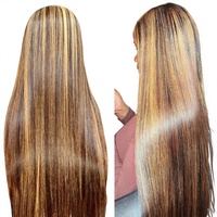 Perruque sans colle transparente Cuile 360 HD 13x4 en cheveux brésiliens Remy vierges à 100 %, densité 250 %, couleur méchée