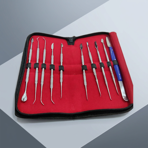 Kit d'outils de sculpture manuels en acier pour laboratoire, céramique, argile, et instruments de sculpture dentaire/chirurgicaux pour dentistes - Product Image 2