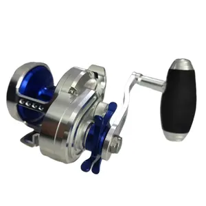 CROWNJUN Sea Casting Spin Hohe Rollen Qualität Jigging Köder Vertikale Salzwasser Red Top Trap Fly Reel Für Lachs Fliegen fischen