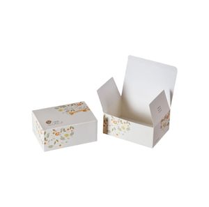 Box Tea Wholesale Customized Camellia Pattern Box Simple Tea Packaging Box Folding Gift Box For Cosmetic Tea