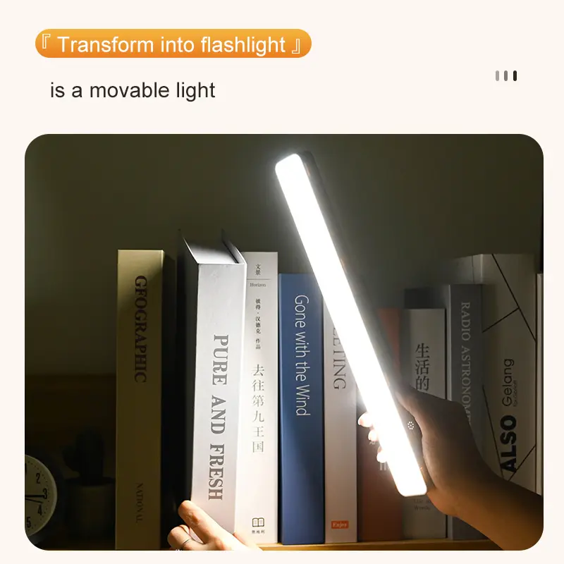 หรูหราแบบพกพา Plug-in โคมไฟตั้งโต๊ะ LED แม่เหล็กแสงนุ่มโคมไฟสีขาวป้องกันดวงตาโคมไฟตั้งโต๊ะตกแต่งบ้านโมเดิร์น