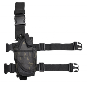 इरोन्डोकी समायोज्य सार्वभौमिक नायलॉन ड्रॉप लेग गन होल्स्टर सामरिक जांघ मग बैग पैर बाएं और दाएं हाथ के उपयोग के लिए - Product Image 5