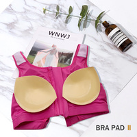 Rembourrage de bikini lavable et réutilisable Insert de soutien-gorge collant léger pour l'amélioration de la poitrine
