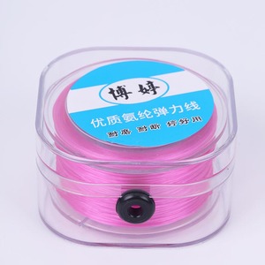 Haute qualité plat soie <span class=keywords><strong>ligne</strong></span> extensible cristal perlé 0.8mm haute <span class=keywords><strong>ligne</strong></span> extensible à la main bricolage Bracelet collier bijoux corde - Product Image 5