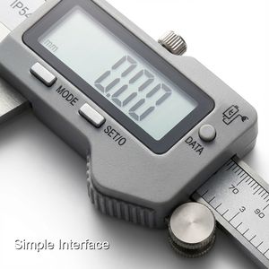 Klassieke analoge meetinstrument Jeoro precisie schuifmaat met roestvrijstalen behuizing en scherpe schaalverdelingen voor eenvoudig aflezen - Product Image 2