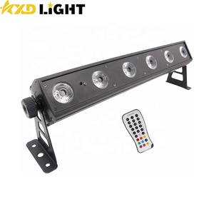 6X12W RGBWAUV LED Rondelle Murale Lumière Intérieur Scène Effet De Lavage Éclairage Sans Fil Batterie Architectural Bâtiment Façade Rondelle <span class=keywords><strong>DJ</strong></span> - Product Image 1