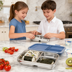 Новое поступление, детский многоразовый герметичный Ланч-бокс из нержавеющей стали - Product Image 3