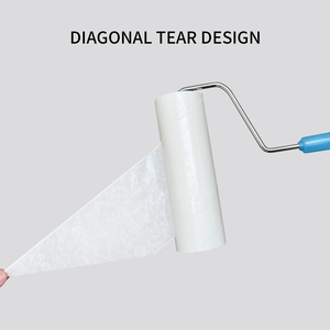 Xách tay Lint Remover quần áo bụi Fluff Pet tóc dính bàn chải cuộn áo dính 16cm Lint con lăn - Product Image 3