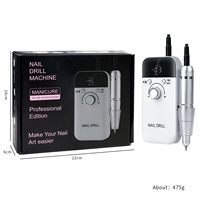 Machine à percer les ongles électrique 45000 tr/min, perceuses professionnelles pour ongles en gel, polissage, lime à ongles rechargeable portable, outil de manucure