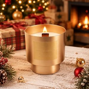 Vela Aromática de Lujo Blossom of Freedom, Cera de Soya en Frasco Metálico de 290g/10.2oz, Aroma Floral Navideño - Product Image 3