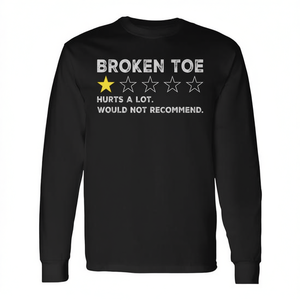 T-shirt à manches longues pour blessure à l'orteil, pour la récupération et le prompt rétablissement - Product Image 2