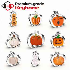 Stampi per Biscotti di <span class=keywords><strong>Halloween</strong></span> in Acciaio Inox con Design Personalizzato: Forme di Pipistrello, Teschio, Fantasma, Gatto e Strega - Product Image 4