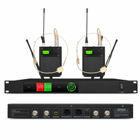Système de microphone sans fil UHF à 200 fréquences sélectionnables, avec commande rotative Shuttle Jog, montage en rack 1U pour spectacles sur scène