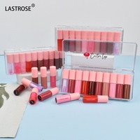 Rouge à lèvres de marque privée Mini lot de 10-en-1 Ensemble de rouge à lèvres Brillant à lèvres Mini Kit de lèvres Rouge à lèvres rose nude Brillant à lèvres de haute qualité