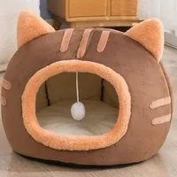 Lit pour animaux de compagnie multifonctionnel adapté à toutes les saisons, nid pour chat et chien, maison pour animaux de compagnie d'été, maison de couchage chaude pour chaton et chiot