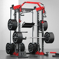 Snode ALL10 Smith Machine : Équipement d'entraînement complet multifonctionnel pour la maison avec accessoire de presse à jambes à double câble en acier au carbone