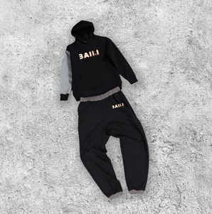 Personnalisé 100% Laine Tricoté Automne Blanc Poids Lourd Baggy Survêtement Décontracté Jogging Costume À Capuche et Pantalon De Survêtement Ensembles Hommes Survêtements - Product Image 1