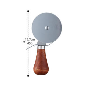 ชุดที่ตัดพิซซ่า 3 ชิ้น ด้ามไม้ พร้อมใบมีดสแตนเลส สำหรับตัดเค้ก ขนมอบ พิซซ่า และอุปกรณ์ทำขนม - Product Image 5