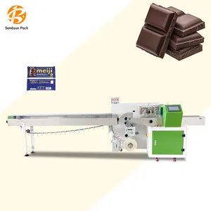 Multifunctional Pillow Flow Wrapping Fruit Chocolate Horizontal Vacuum Packing Sanitary Napkins Pad Packaging Machine