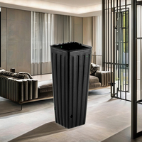 Vente en gros de grands pots d'agrumes classiques en PEHD carrés de grande taille pour plantes de pépinière utilisation intérieure et extérieure Design élégant pour la maison