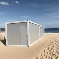 Bon prix 10 pieds 20 pieds 40 pieds cabine de bureau modulaire mobile préfabriquée petite maison en conteneur détachable préfabriquée