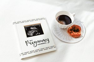 LABON Journal de grossesse avec impression de logo personnalisé My Little Bump Livre de souvenirs à <span class=keywords><strong>couverture</strong></span> rigide Cadeau pour les futures mamans - Product Image 6