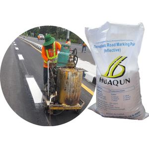HUA QUN High Whiteness Strong Reflective Thermoplastic Road <b>Paint</b> Good Price Hot Melt Pavement Marking Reflect <b>Paint</b> - Product Image 1