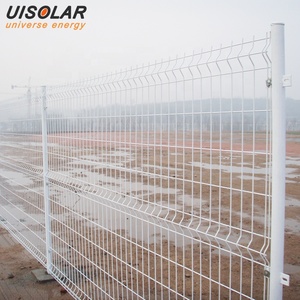 UISOLAR Clôtures de jardin 3D <span class=keywords><strong>Maya</strong></span> Design moderne style terre agricole mur solaire fil soudé utilisé porte fer de sécurité - Product Image 1