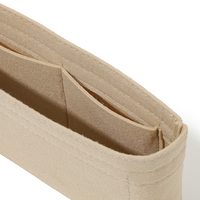 Organisateur de sac à main en feutre de soie pour sacs de luxe modernes (mini, petit, moyen, grand), sacs cabas pour femme, avec porte-clés