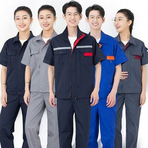 Summer <b>Jacket</b> Top Pant Work Suit Workwear Working Uniform Safety Suits Factory <b>Workers</b> Labor Work Clothes - Product Image 3