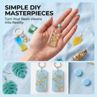 Kit de résine époxy transparente 3:1 AB avec outils pour revêtement, moulage, bricolage, artisanat, tableaux brillants et bijoux