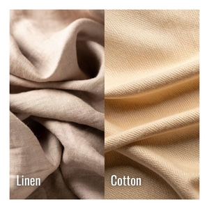 Tela de Mezcla de Algodón y Lino de Buena Calidad en Rollo, Lote al por Mayor, Tela Tejida de Mezcla de Algodón y Lino de Fábrica, Color Sólido - Product Image 4