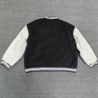 Fabricant personnalisé hiver hommes coupe-vent pilote Baseball veste rembourrée collège Patchwork Varsity veste chaude