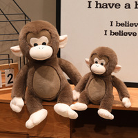 Peluche singe mignonne de simulation, jouet en peluche singe du zoo, accessoires de photographie, vente en gros