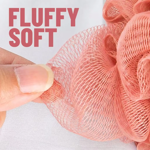 Éponge de Douche Exfoliante en PE Doux Couleur Personnalisée Premium 50G, Éponge de Bain en Maille Loofah avec Corde de Suspension pour un Lavage Corporel Doux - Product Image 4