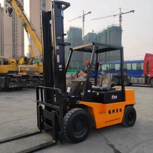 Used Hangzhou 3.5Ton H35 Diesel Forklift in Wholesale Price Fwd Drive Solid <b>Tires</b> 1220mm Fork Length Secondhand Hangzhou H35 - Product Image 2