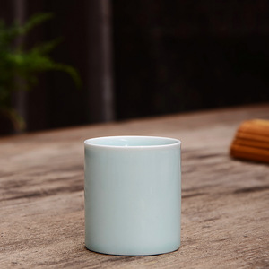 Tasses à eau en céramique 2 oz, petites tasses brillantes blanches, vert pâle, vert prune, blanc mat, réutilisables pour Baijiu, Huangjiu, whisky, spiritueux - Product Image 3