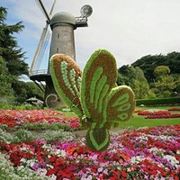 Grande plante artificielle d'extérieur en forme d'éléphant réaliste de haute qualité pour décoration extérieure
