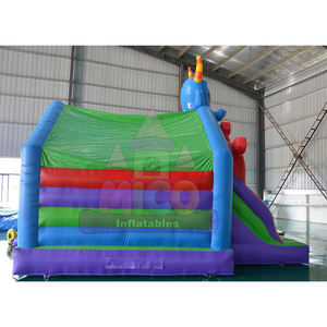 Nouveaux produits château gonflable thème monstre maison de rebond avec toboggan sautant château gonflable videur gonflable y compris ventilateur - Product Image 6
