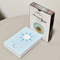 Cartes de Manifestation Personnalisées 350 g/m² – Jeu de Manifestation Doux au Toucher avec Guide – Impression de Cartes Oracle Minimalistes Blanches de Luxe