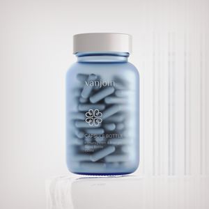 200ml 150ml 100ml 90ml 空の食品グレードガラス製60カプセル用薬瓶、およびキャップ付き医薬品ピルボトル - Product Image 3